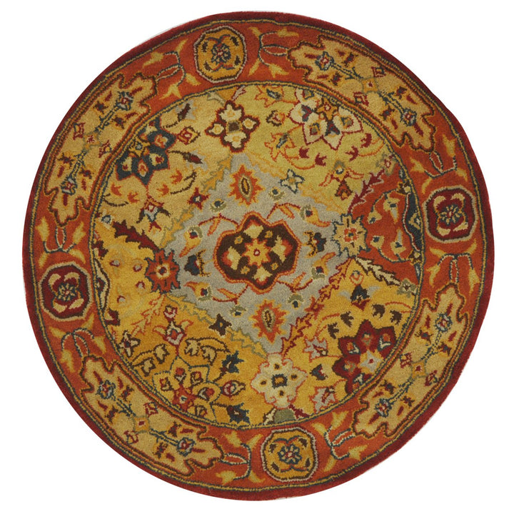 SAFAVIEH Heritage Collection HG512A Handmade Multi Rug Image 1