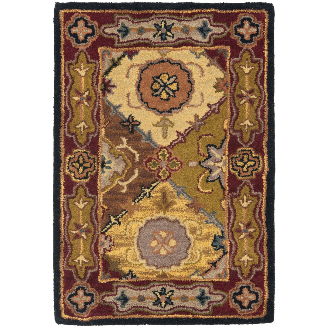 SAFAVIEH Heritage HG512B Handmade Multi / Red Rug Image 8