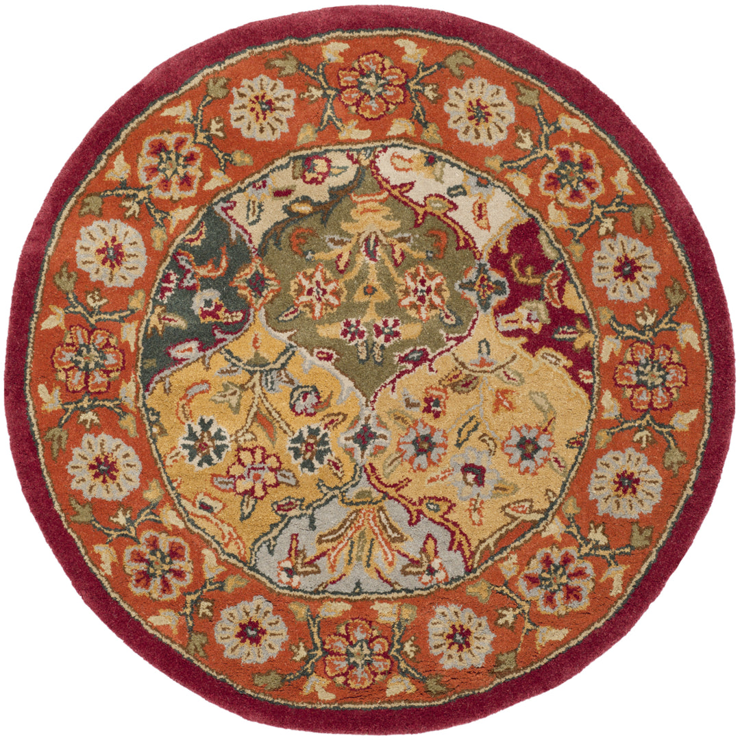 SAFAVIEH Heritage HG510B Handmade Multi / Red Rug Image 5