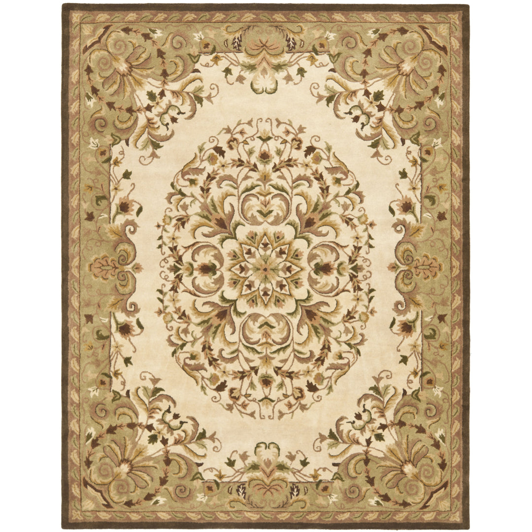 SAFAVIEH Heritage HG640A Handmade Beige / Green Rug Image 1