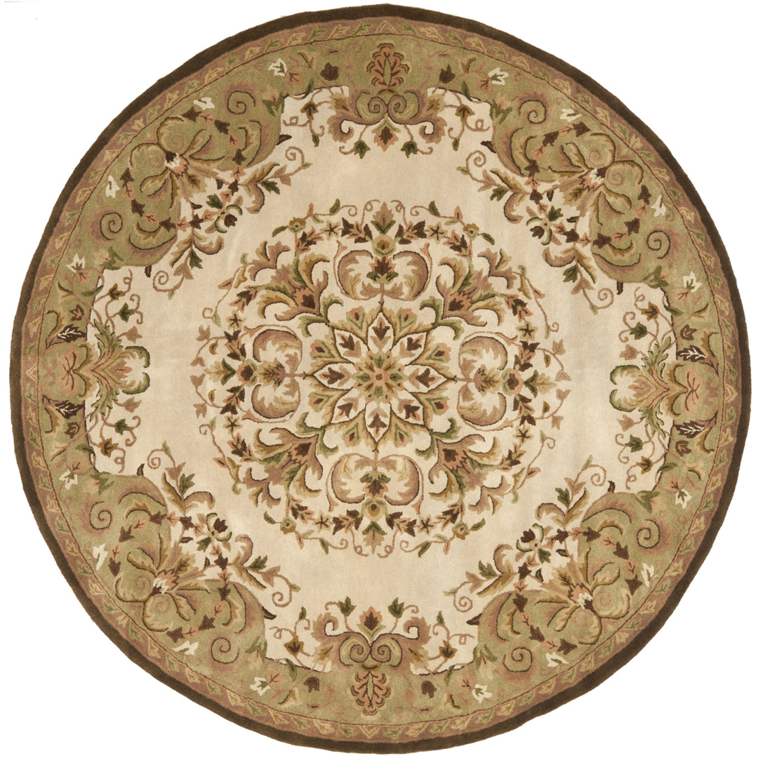 SAFAVIEH Heritage HG640A Handmade Beige / Green Rug Image 4