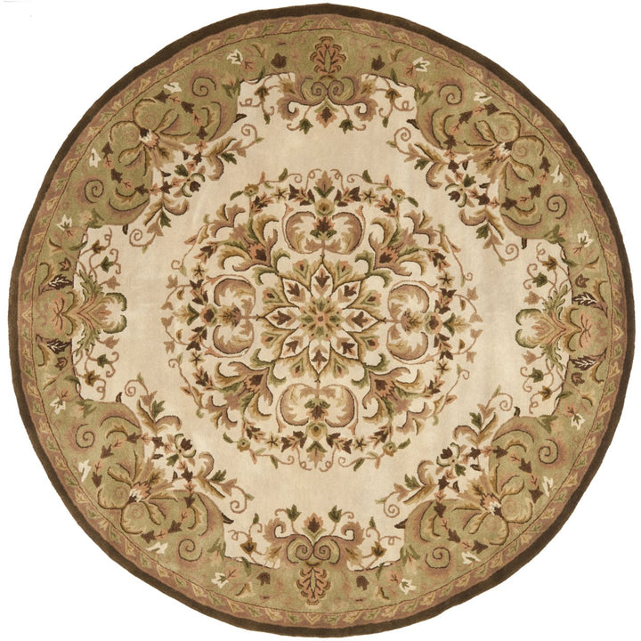 SAFAVIEH Heritage HG640A Handmade Beige / Green Rug Image 1