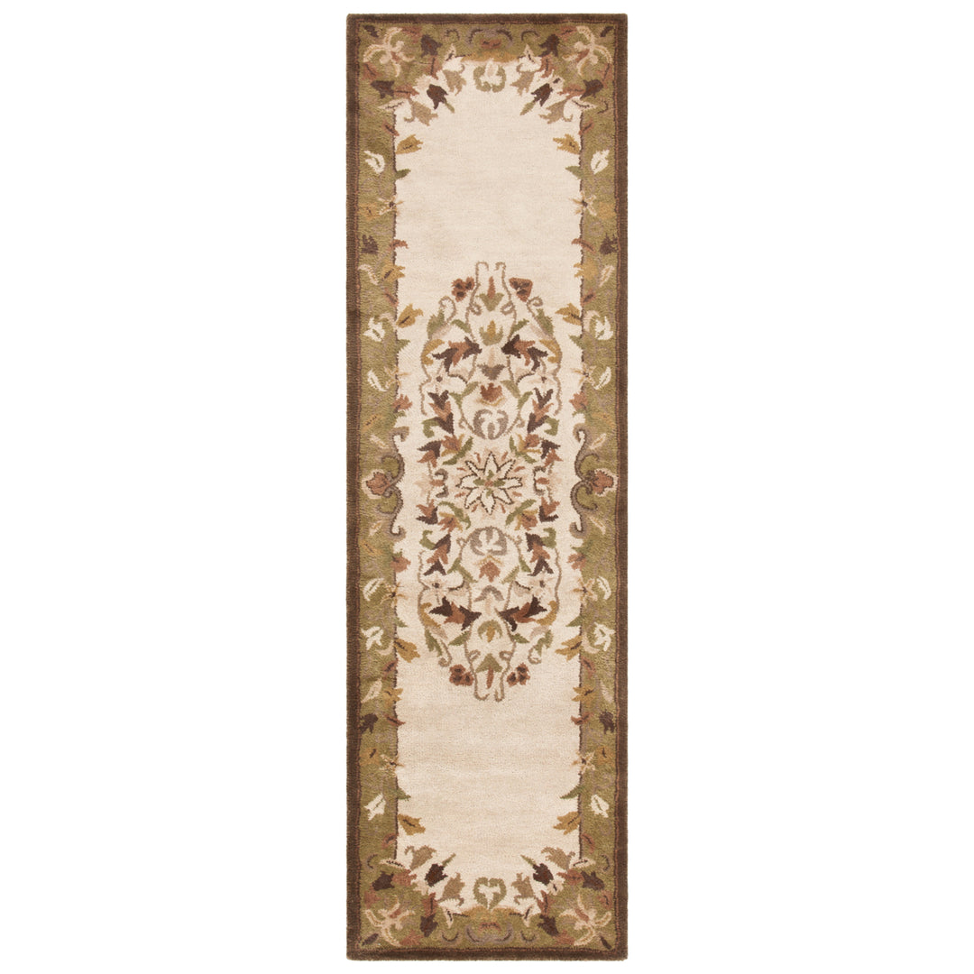 SAFAVIEH Heritage HG640A Handmade Beige / Green Rug Image 5