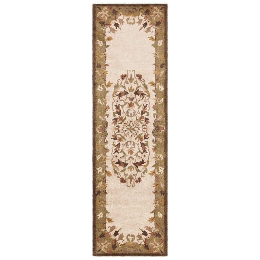 SAFAVIEH Heritage HG640A Handmade Beige / Green Rug Image 1