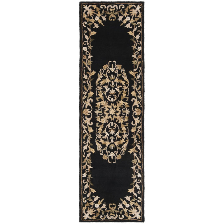 SAFAVIEH Heritage Collection HG640B Handmade Black Rug Image 1