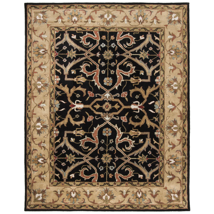 SAFAVIEH Heritage HG644A Handmade Charcoal / Beige Rug Image 1