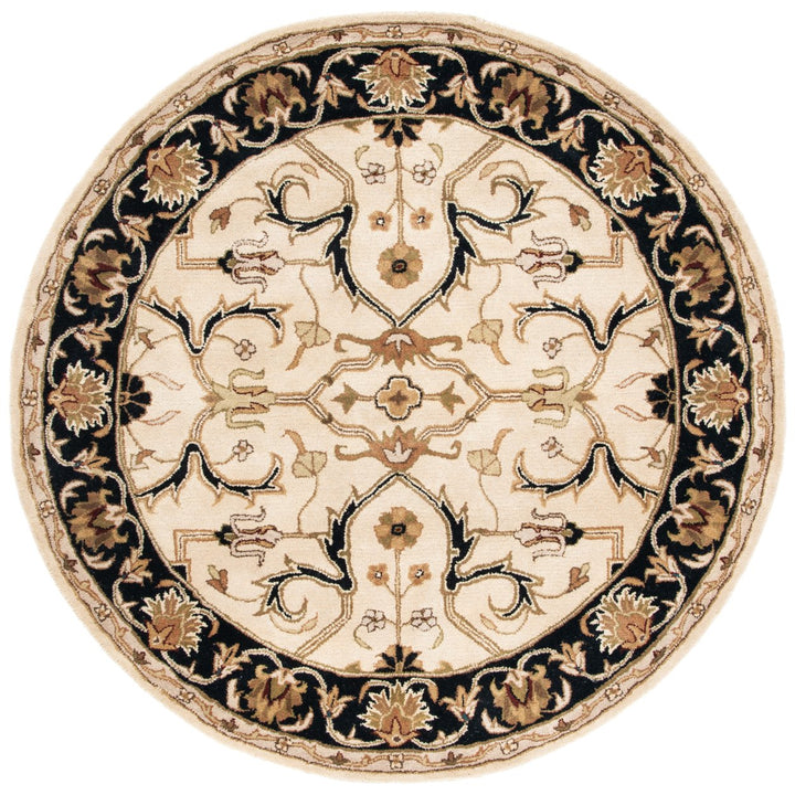 SAFAVIEH Heritage HG644C Handmade Ivory / Black Rug Image 1