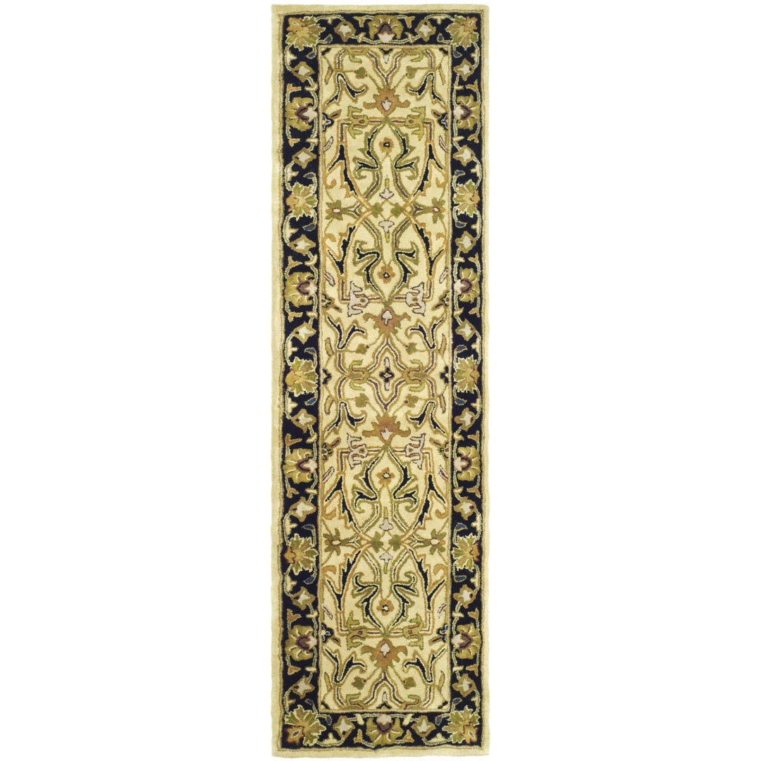 SAFAVIEH Heritage HG644C Handmade Ivory / Black Rug Image 4