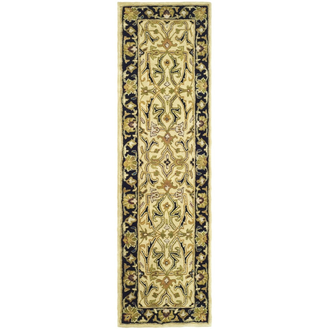 SAFAVIEH Heritage HG644C Handmade Ivory / Black Rug Image 1