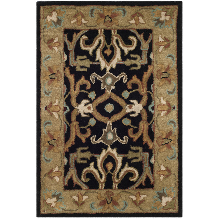 SAFAVIEH Heritage HG644A Handmade Charcoal / Beige Rug Image 7