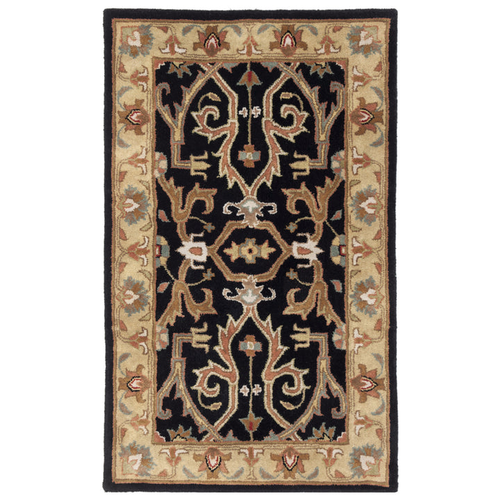 SAFAVIEH Heritage HG644A Handmade Charcoal / Beige Rug Image 8