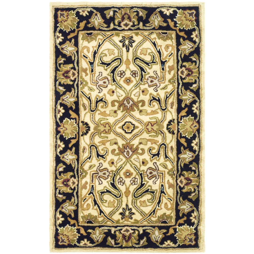 SAFAVIEH Heritage HG644C Handmade Ivory / Black Rug Image 8