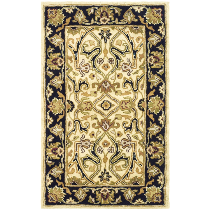 SAFAVIEH Heritage HG644C Handmade Ivory / Black Rug Image 8