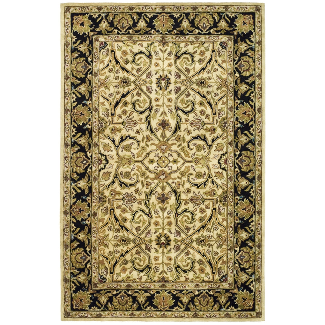 SAFAVIEH Heritage HG644C Handmade Ivory / Black Rug Image 9