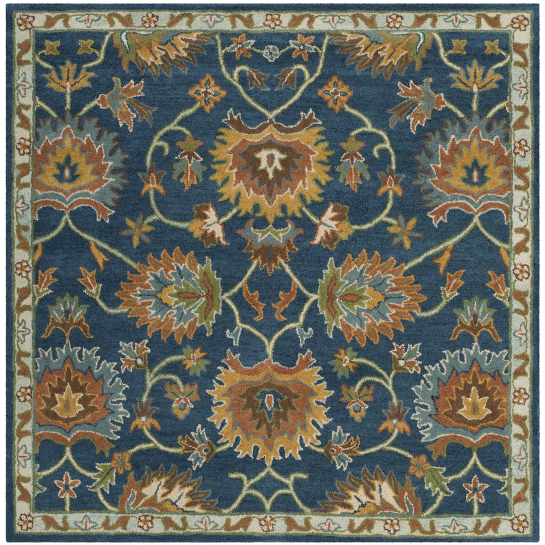 SAFAVIEH Heritage Collection HG654A Handmade Navy Rug Image 7