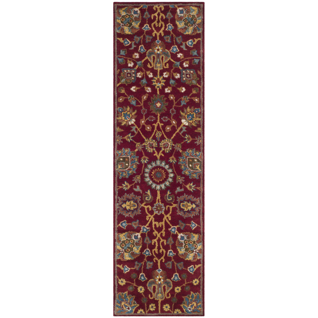 SAFAVIEH Heritage Collection HG655A Handmade Red Rug Image 1