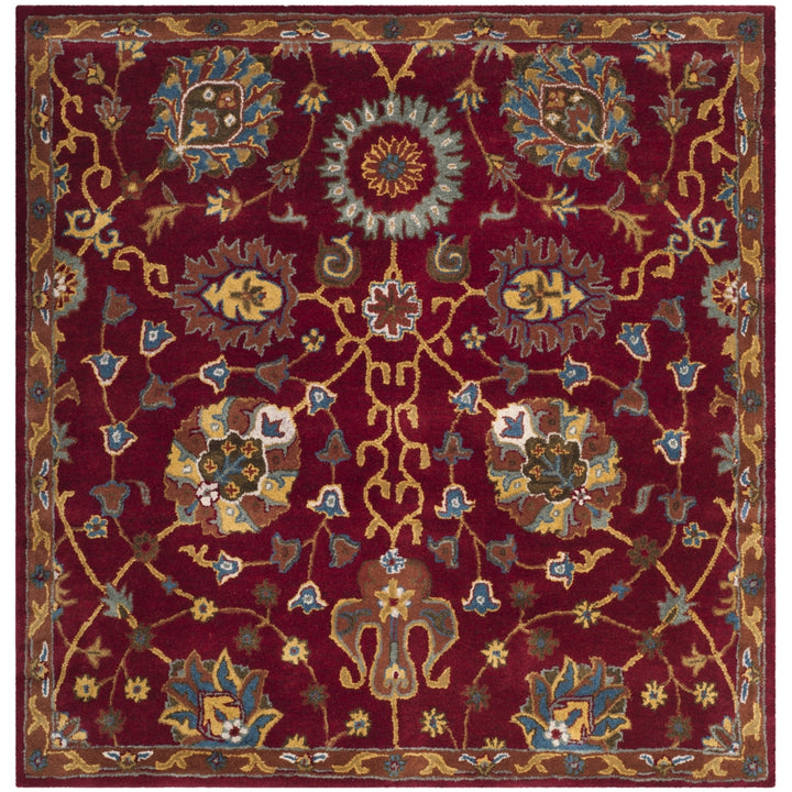 SAFAVIEH Heritage Collection HG655A Handmade Red Rug Image 6