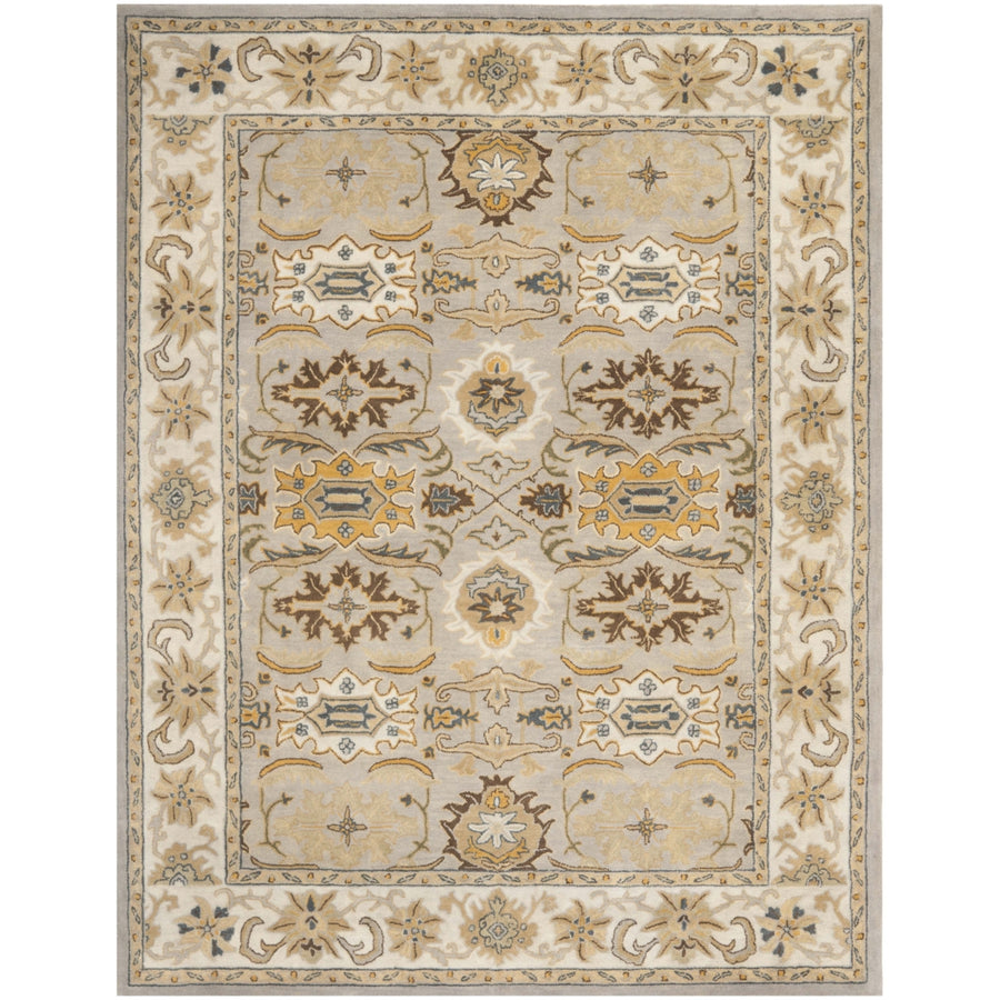 SAFAVIEH Heritage HG734C Handmade Light Grey / Grey Rug Image 1