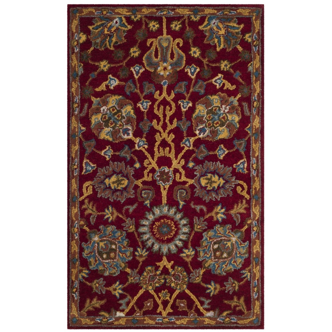 SAFAVIEH Heritage Collection HG655A Handmade Red Rug Image 9