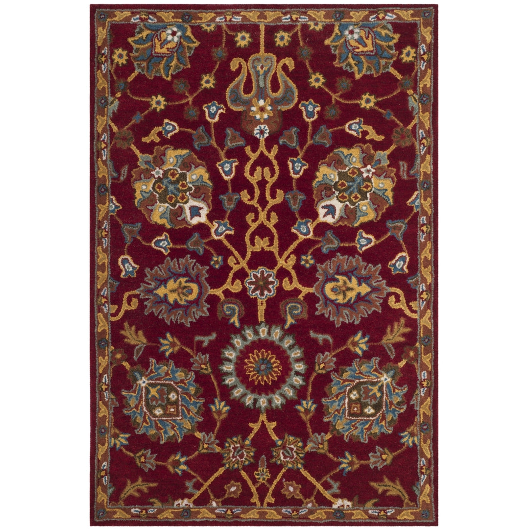 SAFAVIEH Heritage Collection HG655A Handmade Red Rug Image 10