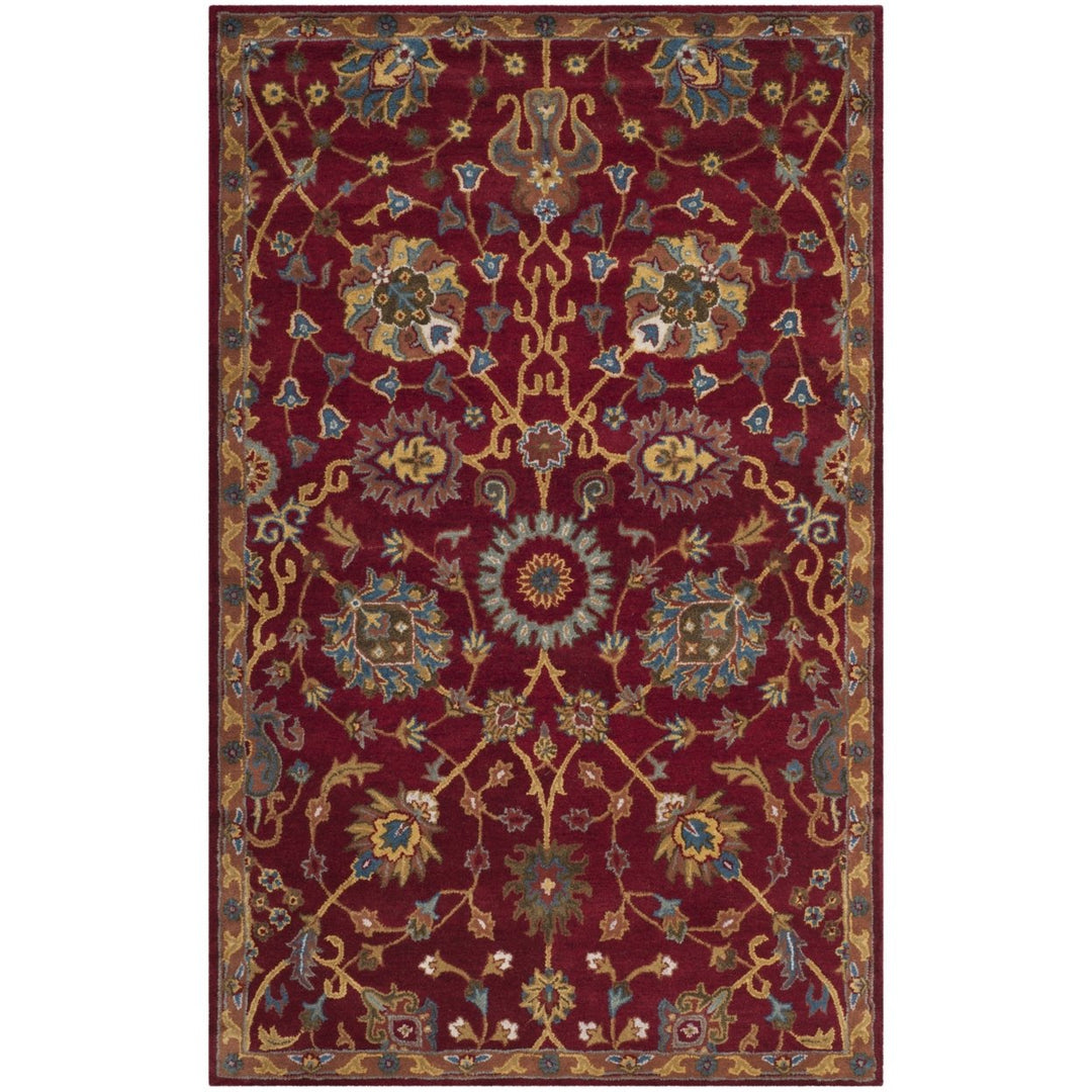 SAFAVIEH Heritage Collection HG655A Handmade Red Rug Image 11