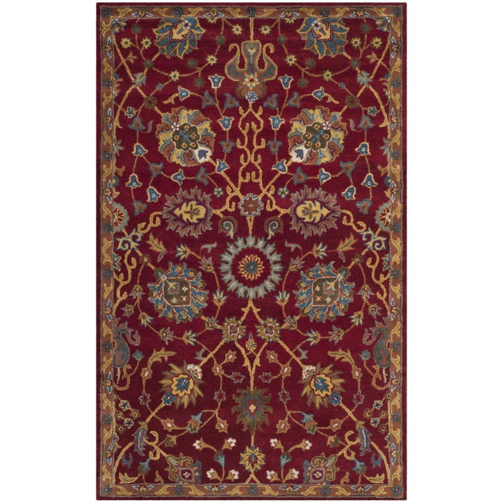 SAFAVIEH Heritage Collection HG655A Handmade Red Rug Image 11