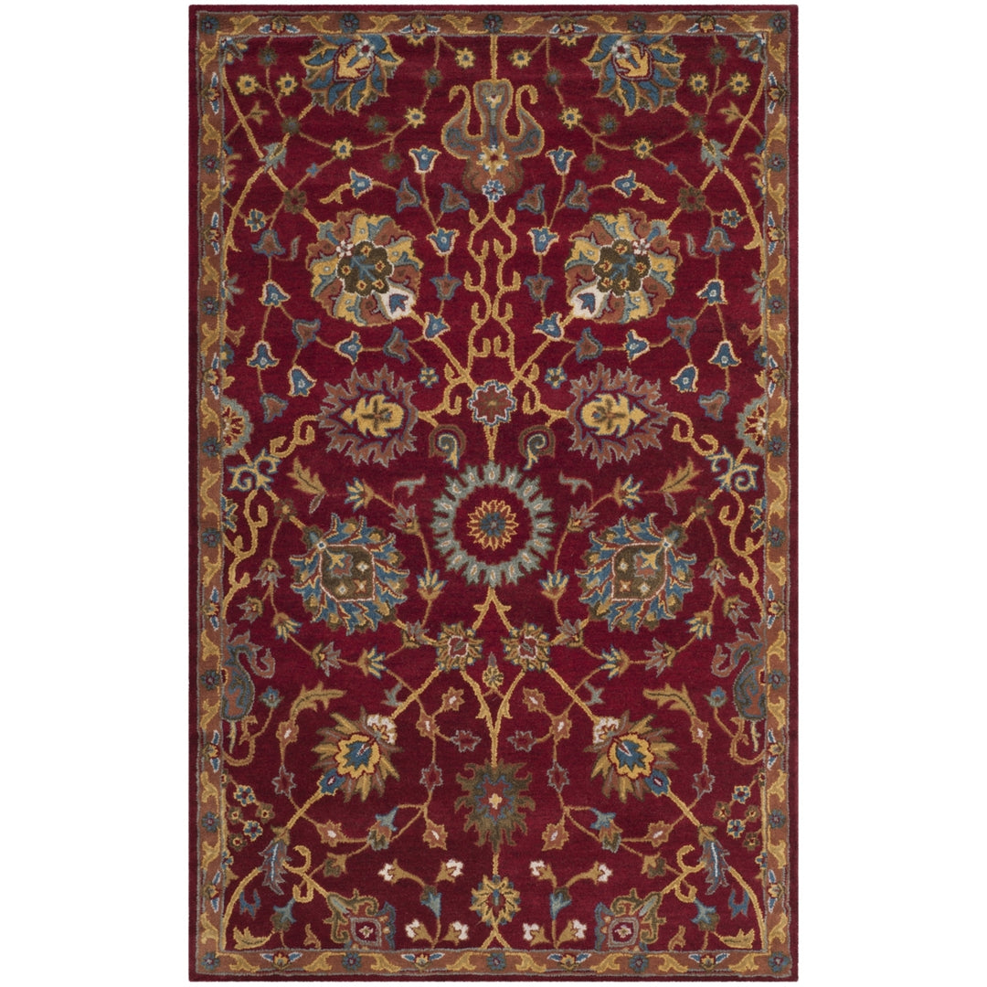 SAFAVIEH Heritage Collection HG655A Handmade Red Rug Image 1