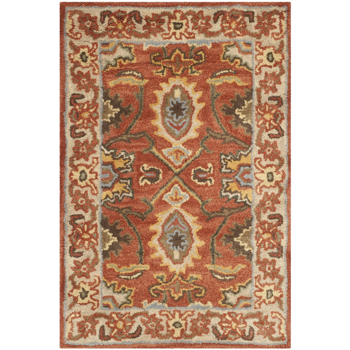 SAFAVIEH Heritage HG734D Handmade Rust / Beige Rug Image 3