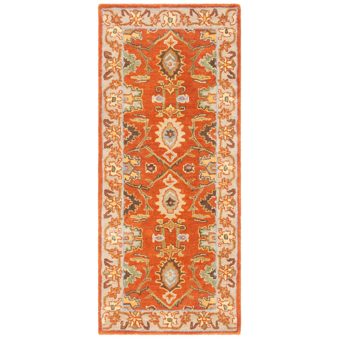 SAFAVIEH Heritage HG734D Handmade Rust / Beige Rug Image 4