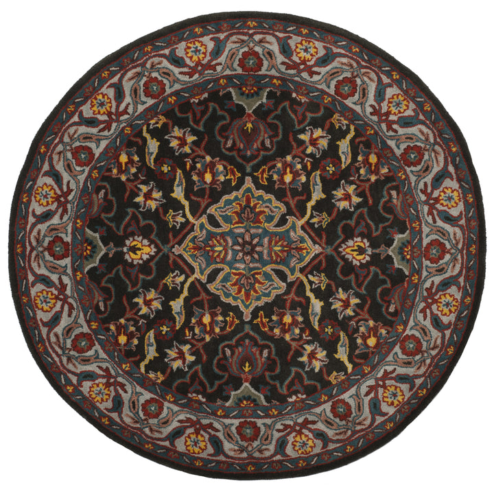 SAFAVIEH Heritage HG737A Handmade Charcoal / Ivory Rug Image 4