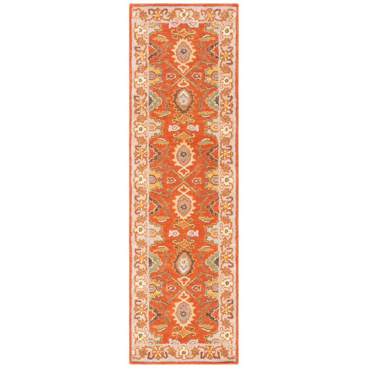 SAFAVIEH Heritage HG734D Handmade Rust / Beige Rug Image 5