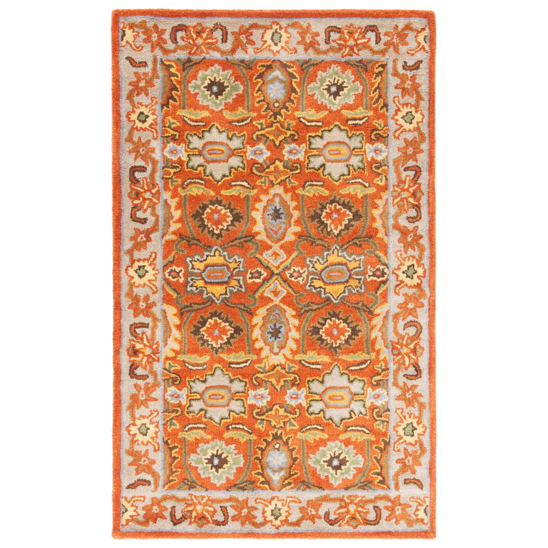 SAFAVIEH Heritage HG734D Handmade Rust / Beige Rug Image 6