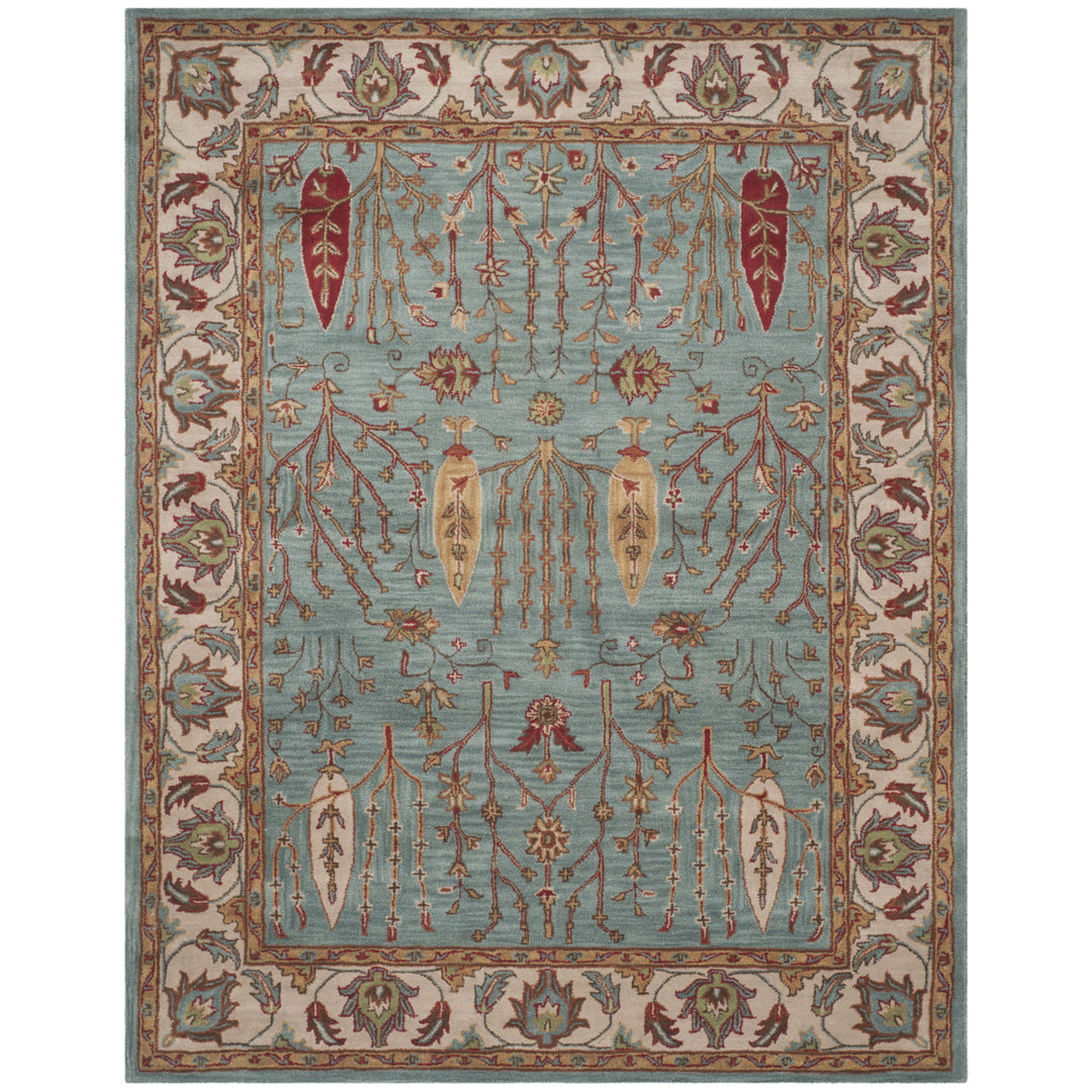 SAFAVIEH Heritage HG735A Handmade Blue / Ivory Rug Image 1