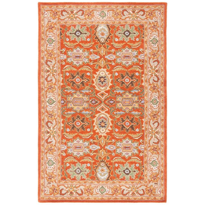 SAFAVIEH Heritage HG734D Handmade Rust / Beige Rug Image 7