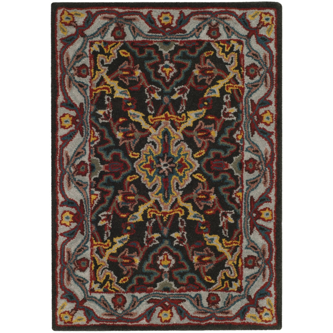 SAFAVIEH Heritage HG737A Handmade Charcoal / Ivory Rug Image 1