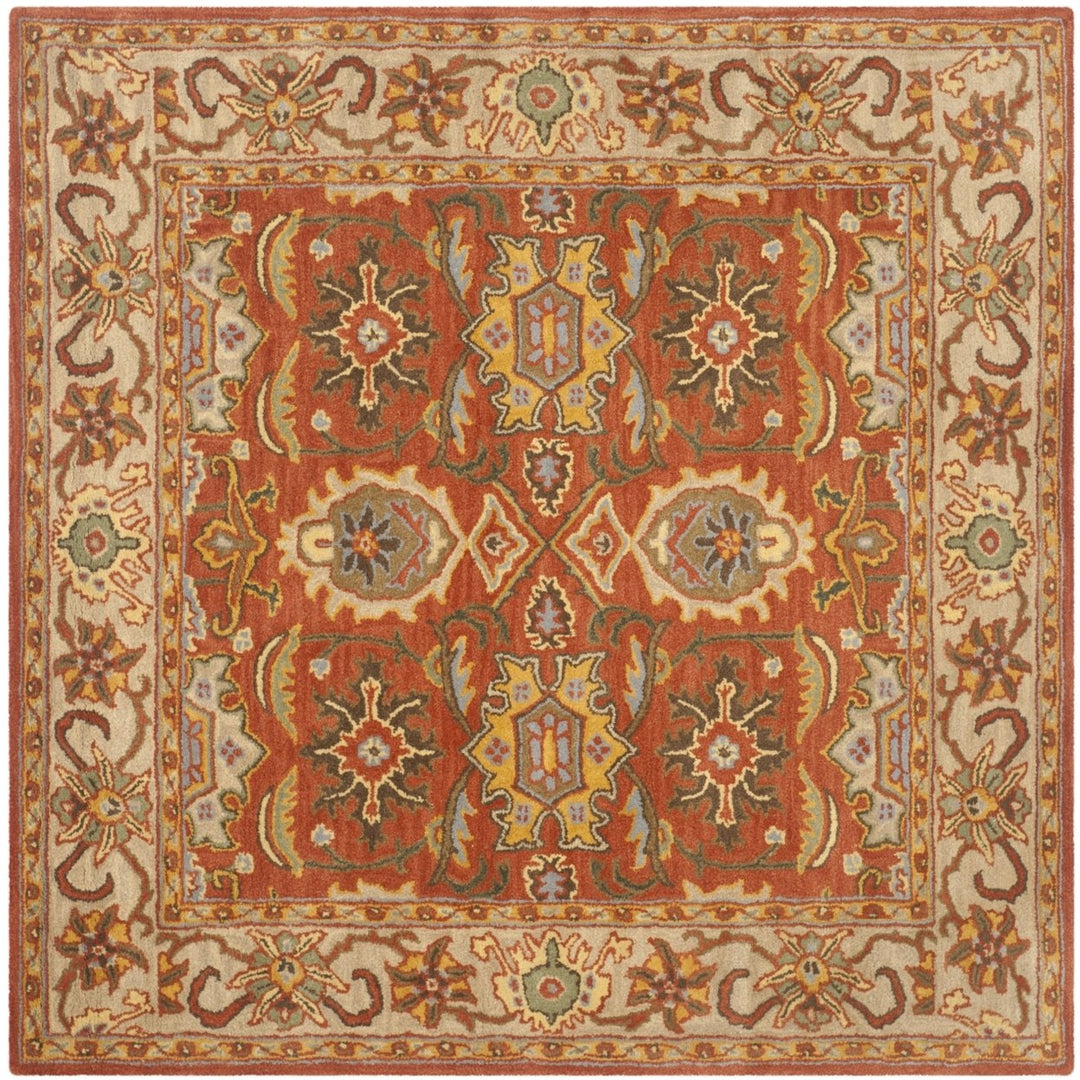 SAFAVIEH Heritage HG734D Handmade Rust / Beige Rug Image 9