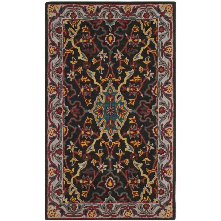 SAFAVIEH Heritage HG737A Handmade Charcoal / Ivory Rug Image 1