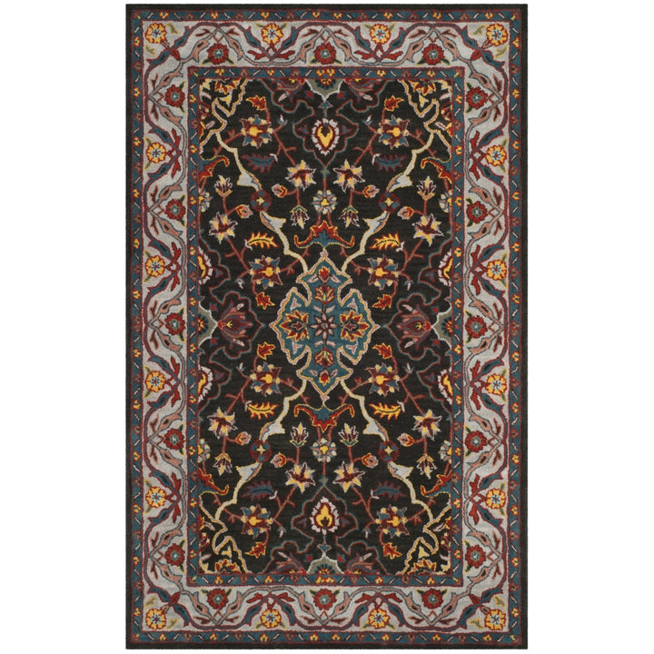 SAFAVIEH Heritage HG737A Handmade Charcoal / Ivory Rug Image 10