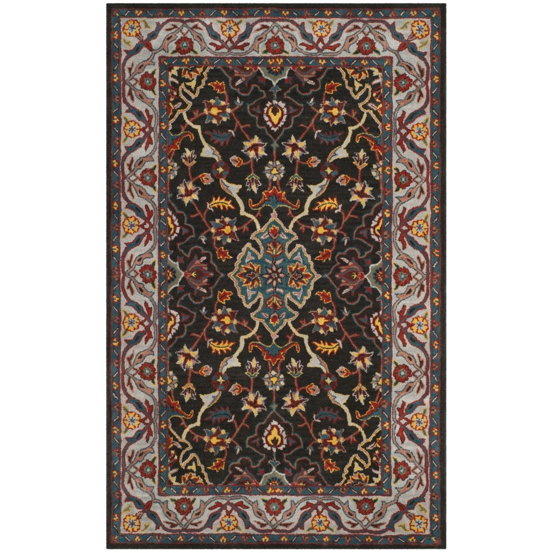 SAFAVIEH Heritage HG737A Handmade Charcoal / Ivory Rug Image 1