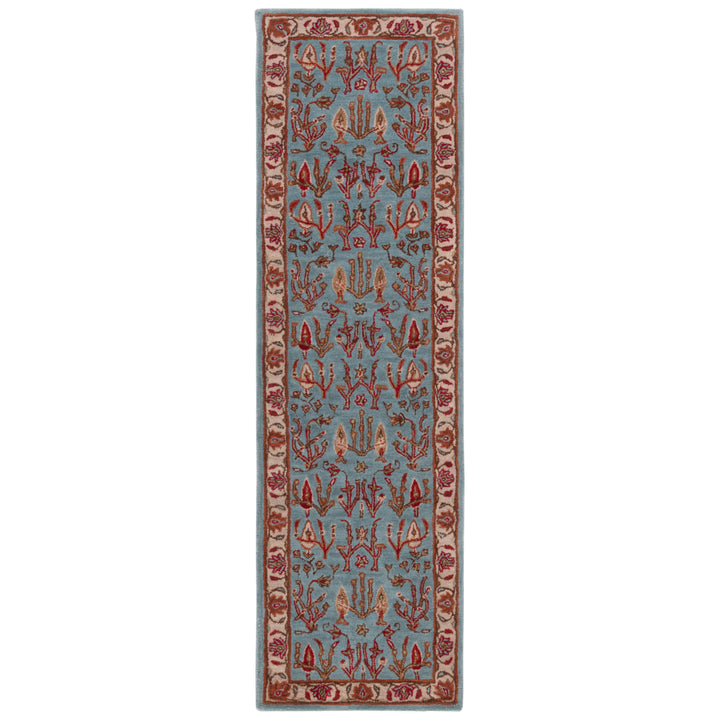 SAFAVIEH Heritage HG735A Handmade Blue / Ivory Rug Image 5