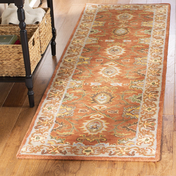 SAFAVIEH Heritage HG734D Handmade Rust / Beige Rug Image 11