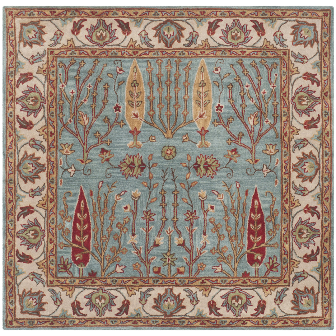 SAFAVIEH Heritage HG735A Handmade Blue / Ivory Rug Image 6