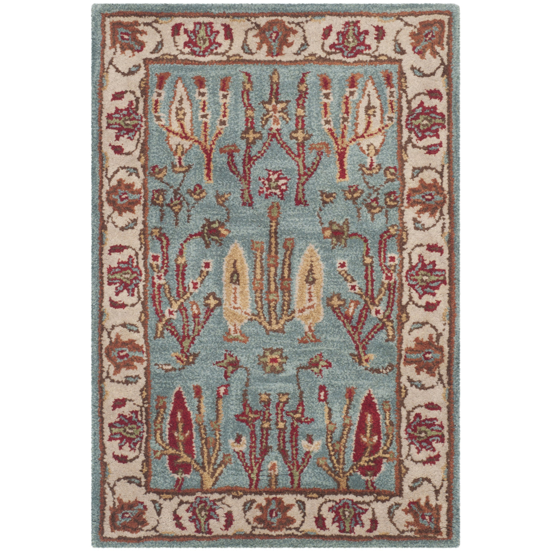 SAFAVIEH Heritage HG735A Handmade Blue / Ivory Rug Image 8