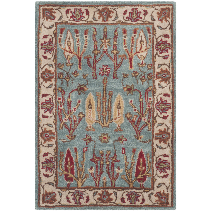 SAFAVIEH Heritage HG735A Handmade Blue / Ivory Rug Image 8