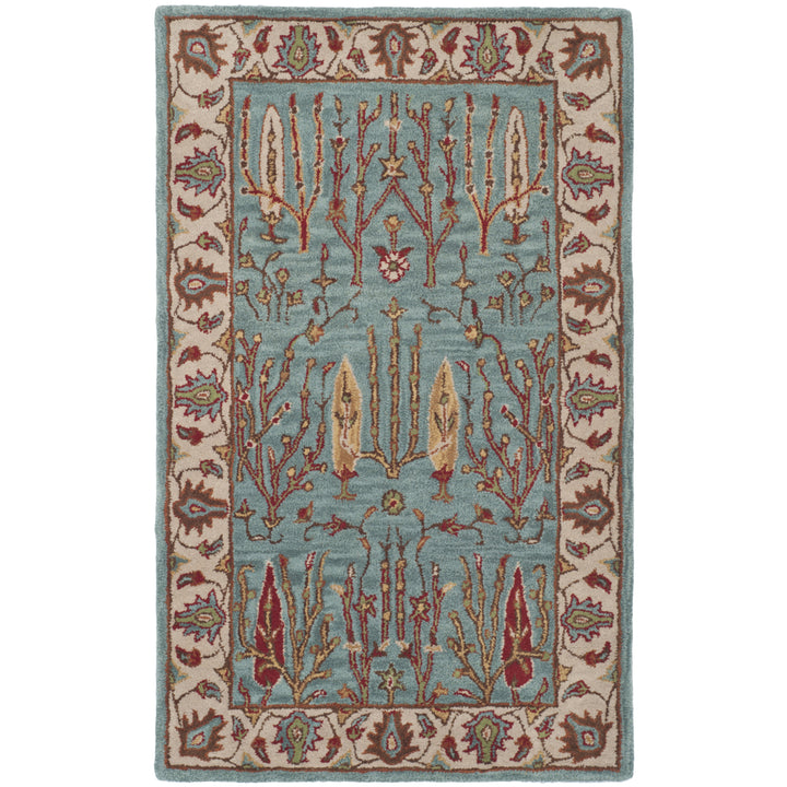 SAFAVIEH Heritage HG735A Handmade Blue / Ivory Rug Image 9