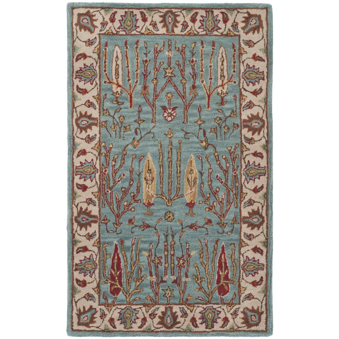 SAFAVIEH Heritage HG735A Handmade Blue / Ivory Rug Image 1