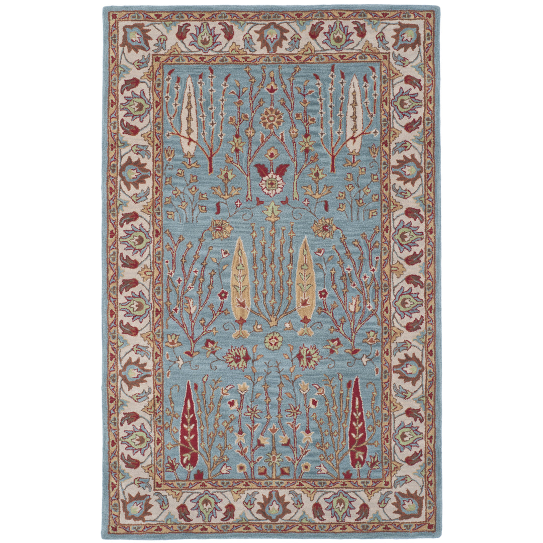 SAFAVIEH Heritage HG735A Handmade Blue / Ivory Rug Image 10