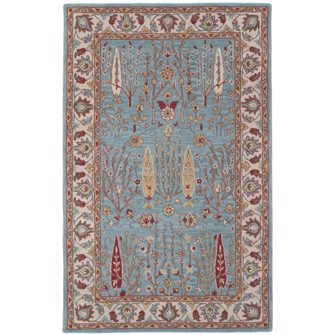 SAFAVIEH Heritage HG735A Handmade Blue / Ivory Rug Image 1