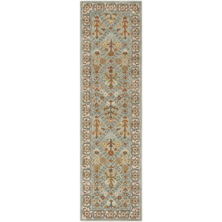 SAFAVIEH Heritage HG738A Handmade Cream / Blue Rug Image 5