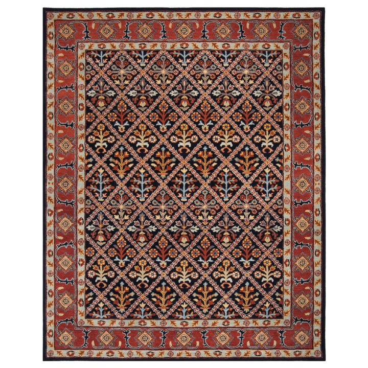 SAFAVIEH Heritage HG738N Handmade Navy / Red Rug Image 1